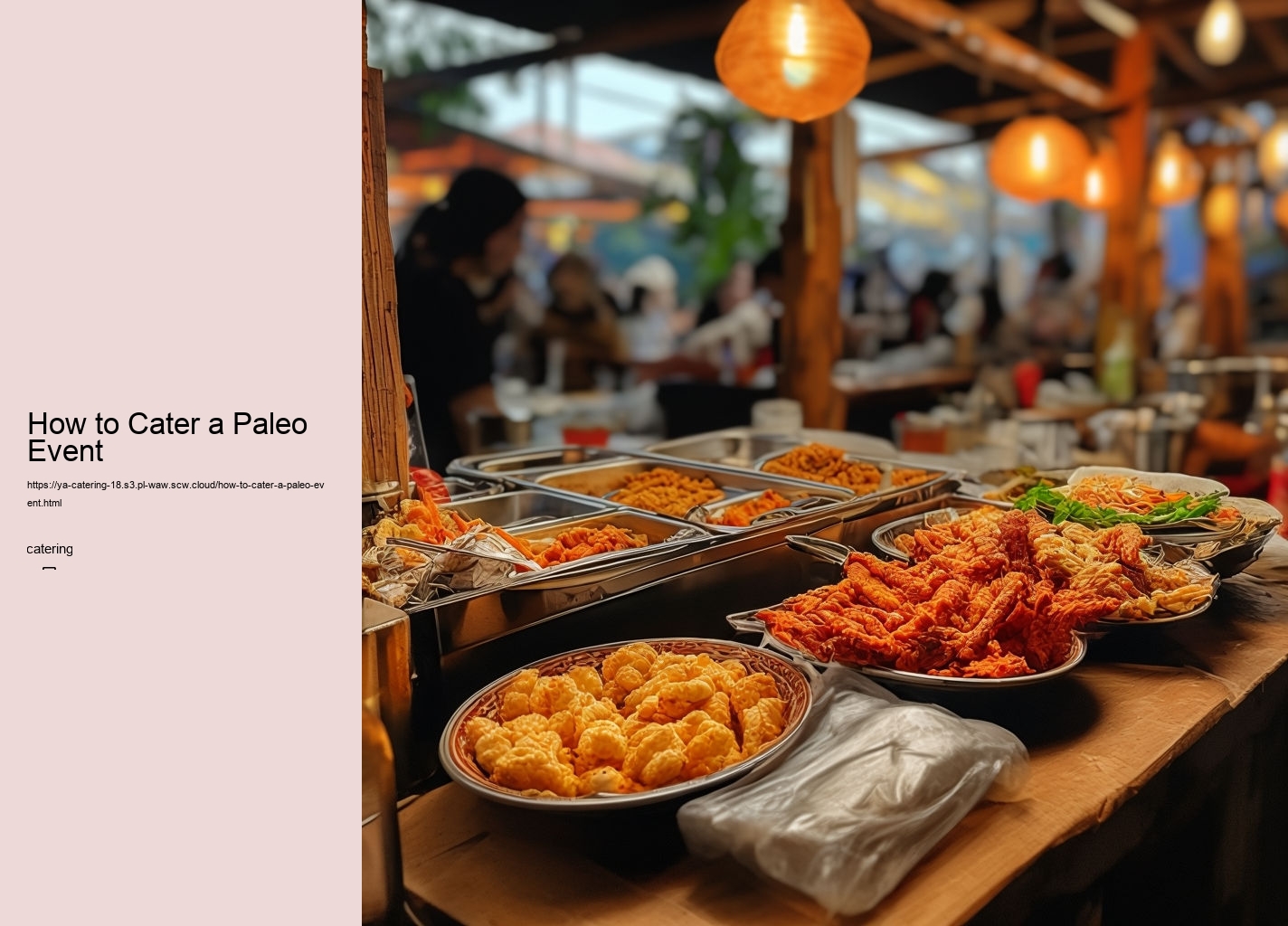 How to Cater a Paleo Event